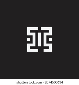 Abstract geometric shape, sign or symbol. Creative design.