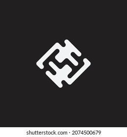 Resumen de forma geométrica, signo o símbolo. Diseño creativo.