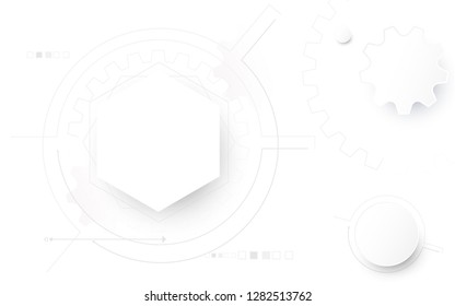 Abstract geometric shape technology digital hi tech concept background. Space for your text