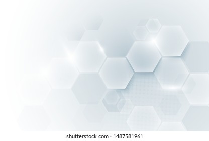 Abstract geometric shape technology digital hi tech concept background. Space for your text