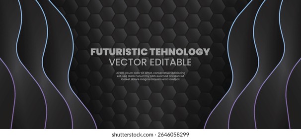 Abstract geometric shape technology digital hi tech concept background. Vector Illustration