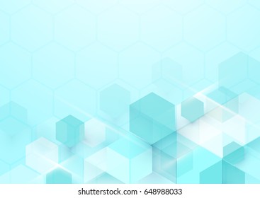 Abstract geometric shape technology digital hi tech concept background. Space for your text