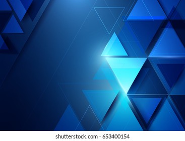 Abstract geometric shape and technology digital hi tech concept background
