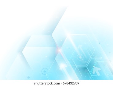 Abstract geometric shape technology digital hi tech concept background. Space for your text
