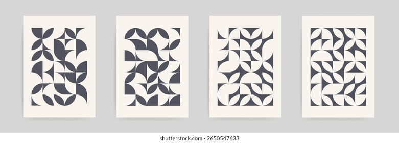 Abstract Geometric Shape Texture Set Pattern
