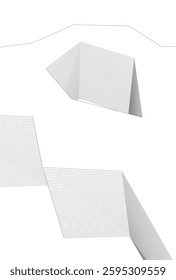 Abstract geometric shape - vector 3d drawing