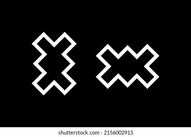 Abstract geometric shape vector design