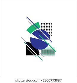 Abstract Geometric Shape Vector Design