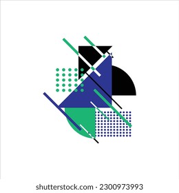 Abstract Geometric Shape Vector Design