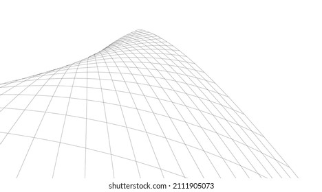 abstract geometric shape vector drawing