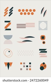 Abstract Geometric Shape Vector Element Bundle