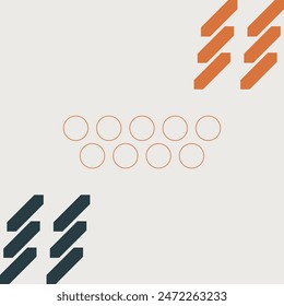 Abstract Geometric Shape Vector Element Background Template