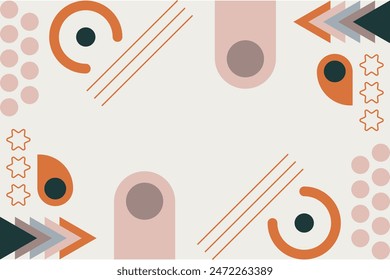 Abstract Geometric Shape Vector Element Background Template