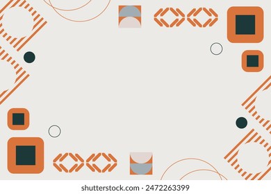 Abstract Geometric Shape Vector Element Background Template