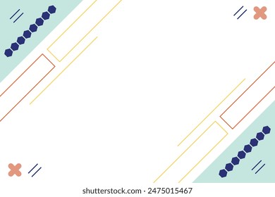 Abstract geometric shape vector element background template