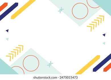 Abstract geometric shape vector element background template