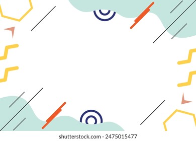 Abstract geometric shape vector element background template