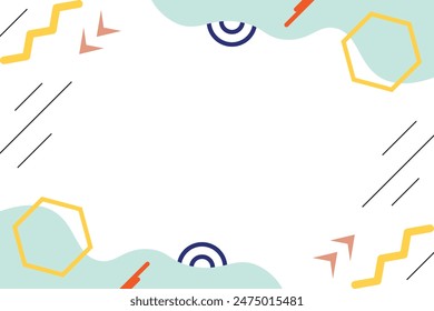 Abstract geometric shape vector element background template
