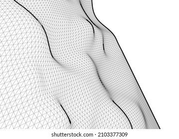 Abstract geometric shape vector illustration