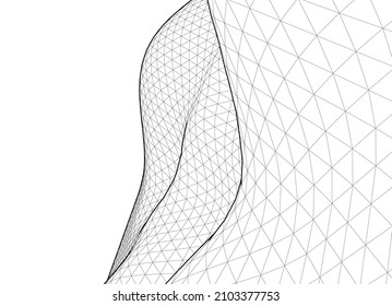 Abstract geometric shape vector illustration