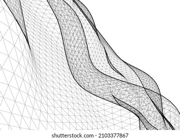 Abstract geometric shape vector illustration