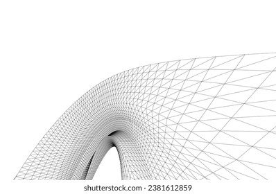 ilustración vectorial de forma geométrica abstracta