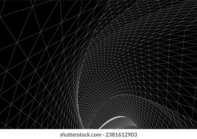 ilustración vectorial de forma geométrica abstracta