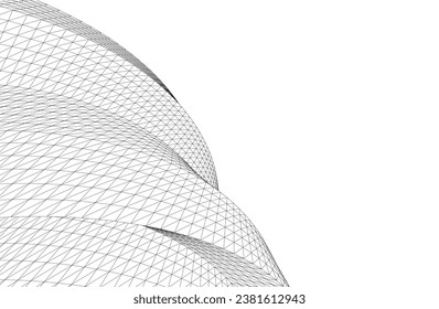 ilustración vectorial de forma geométrica abstracta
