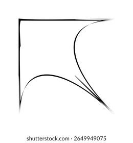 An abstract geometric shape vector illustration featuring clean lines and a modern minimalist style Fully scalable and ideal for