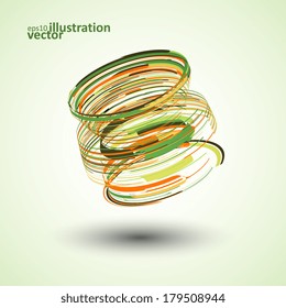 Abstract geometric shape, vector technology illustration eps10