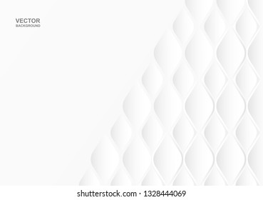 Abstract .Geometric shape white background ,light and shadow. Vector.