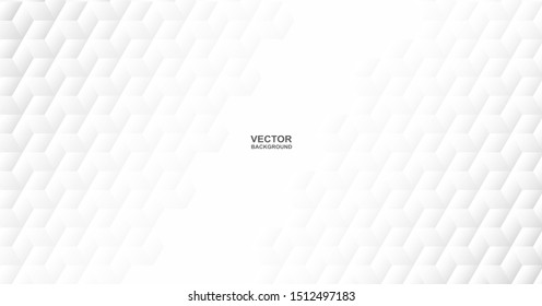 Abstract. geometric shape white background ,light and shadow .Vector.