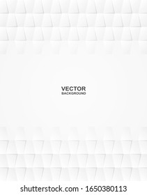  Abstrakt. geometrische Form, weißer Hintergrund, Licht und Schatten .Vektorillustration.