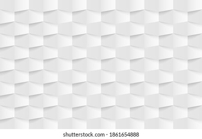 Abstract. geometric shape white background. light and shadow .Vector.