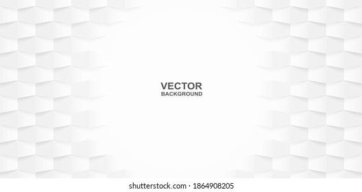 Abstrakt. geometrischer, weißer Hintergrund. Licht und Schatten .Vektorgrafik.