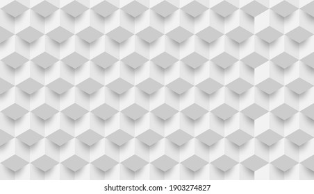 Abstract. geometric shape white background. light and shadow .Vector.