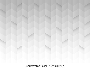 Abstract geometric shape white and gray color background.