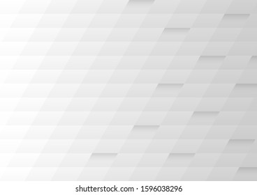 Abstract geometric shape white and gray color background.