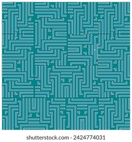 Colocación de impresión de base retro de forma geométrica abstracta, el formato de archivo vectorial de impresión sin fisuras es el mejor para la impresión de papel y textil, ambos lados repiten la impresión.