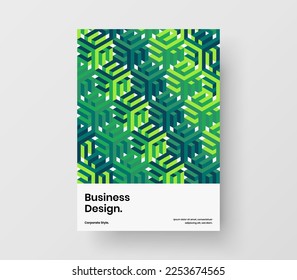 Resumen del concepto de informe anual de formas geométricas. Diseño vectorial de diseño A4 de portada de catálogo de moda.