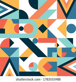 Abstract Geometric Shapes as Artwork Poster