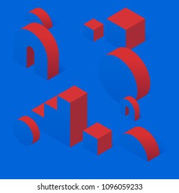 Abstract geometric shapes background