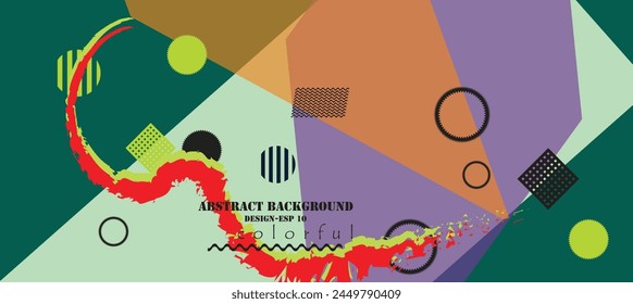abstract geometric shapes background. Beautiful flat design vector illustration
