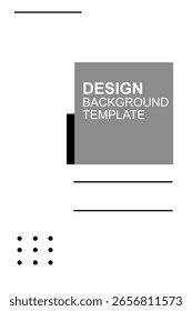 Abstract geometric shapes background. Black and grey colour shape. Design elements in playful colours. For posters, layout social media post, branding, flyer. Vector illustration