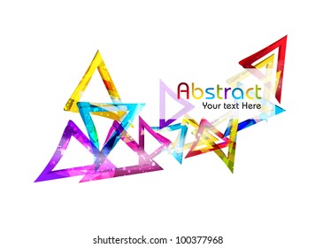 Abstract geometric shapes background with colorful design for text project used and copy space for your text. EPS 10. Vector illustration.