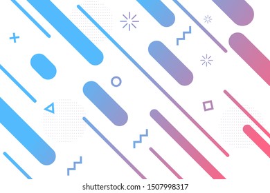 Abstract Geometric Shapes Background. Colorful Gradient Background .Vector Illustration