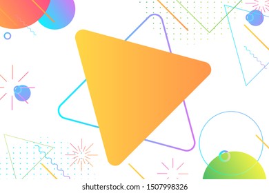 Abstract Geometric Shapes Background. Colorful Gradient Background .Vector Illustration