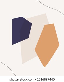 Abstract geometric shapes background with lines. 