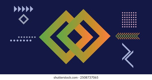 Abstract Geometric shapes  background. Abstract background with geometric shapes and lines. 