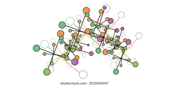 Fundo de formas geométricas abstratas. Fundo abstrato com formas e linhas geométricas. 